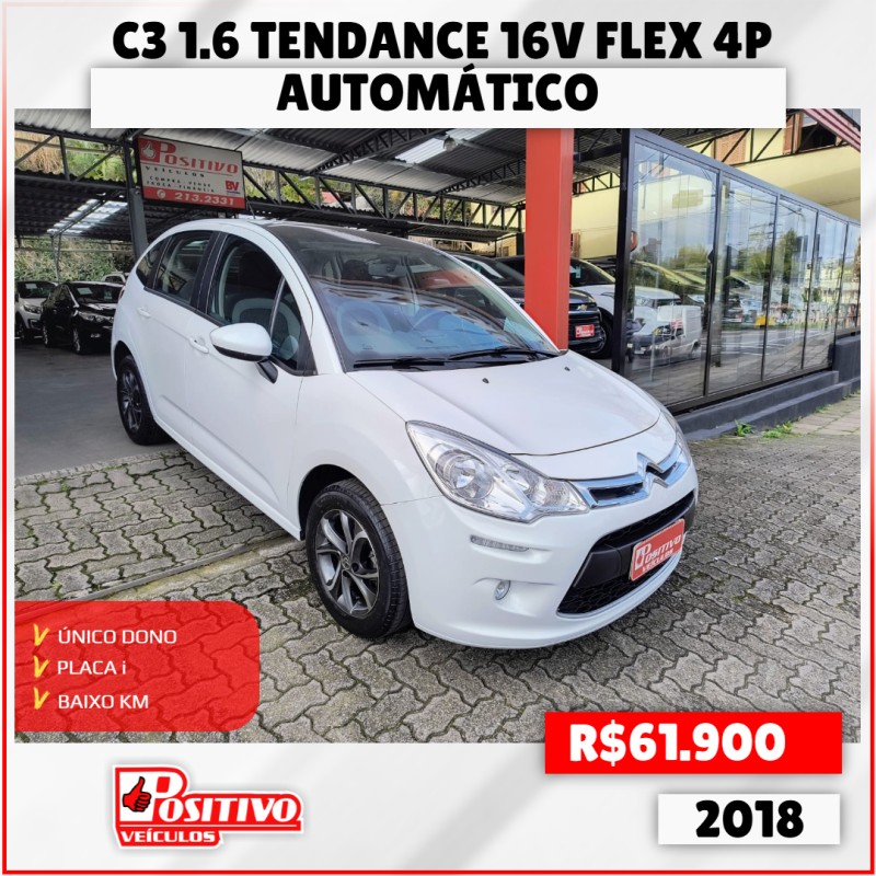 c3 1.6 tendance 16v flex 4p automatico 2018 caxias do sul