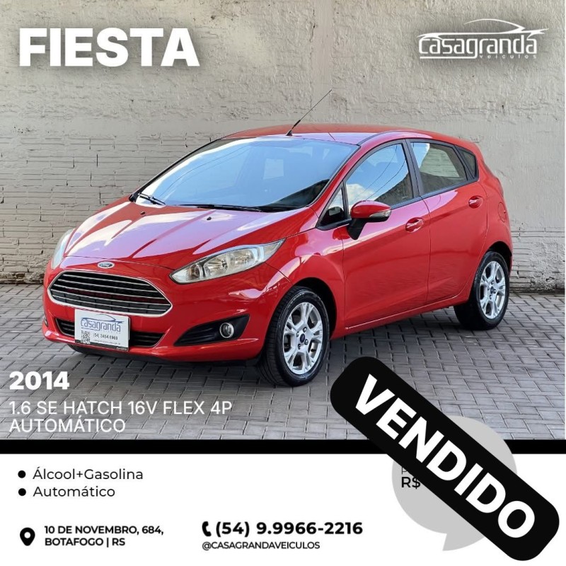 FIESTA 1.6 SE HATCH 16V FLEX 4P AUTOMÁTICO