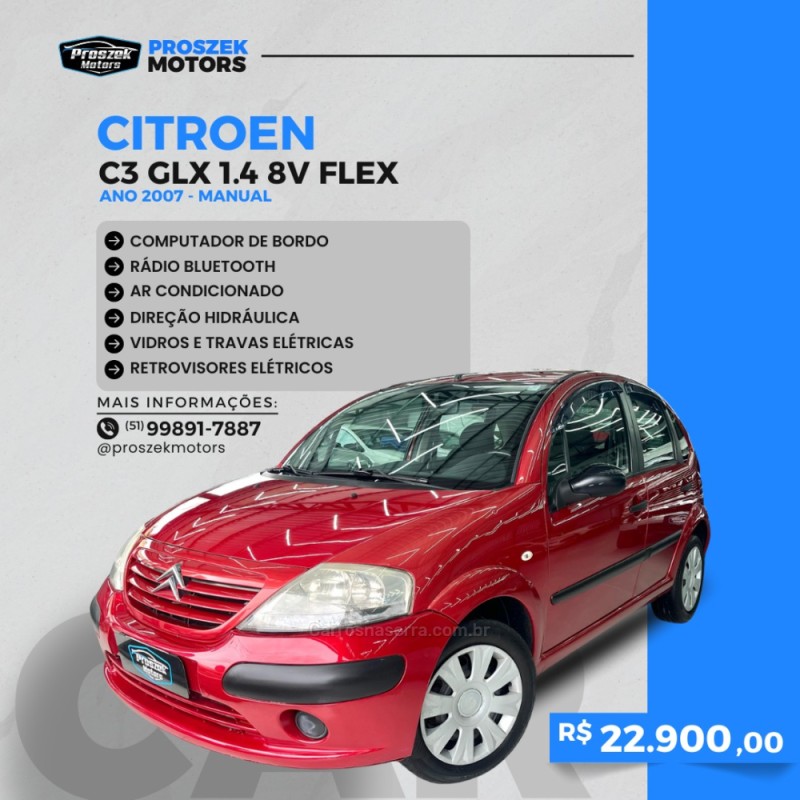 c3 1.4 i glx 8v flex 4p manual 2007 canoas