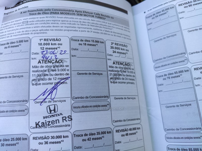 HR-V 1.5 EXL HS 4P FLEX AUTOMÁTICO - 2025 - VENâNCIO AIRES