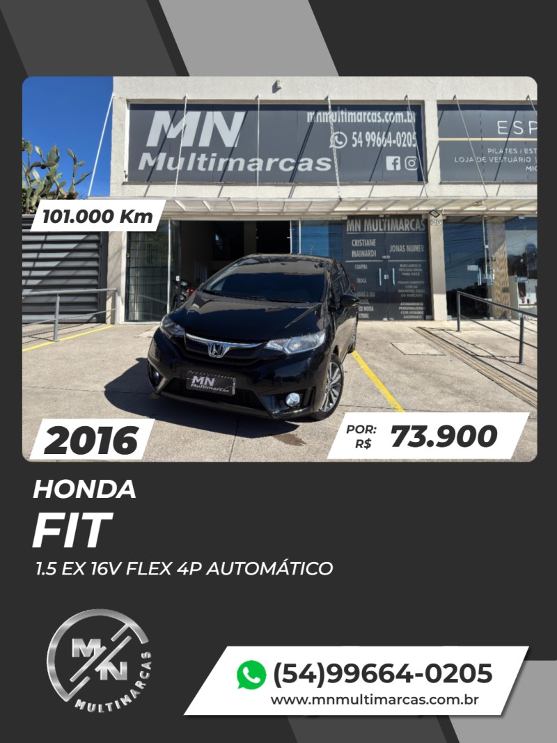 FIT 1.5 EX 16V FLEX 4P AUTOMÁTICO