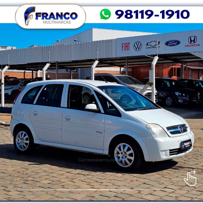 MERIVA 1.8 MPFI MAXX 8V FLEX 4P MANUAL - 2008 - VACARIA