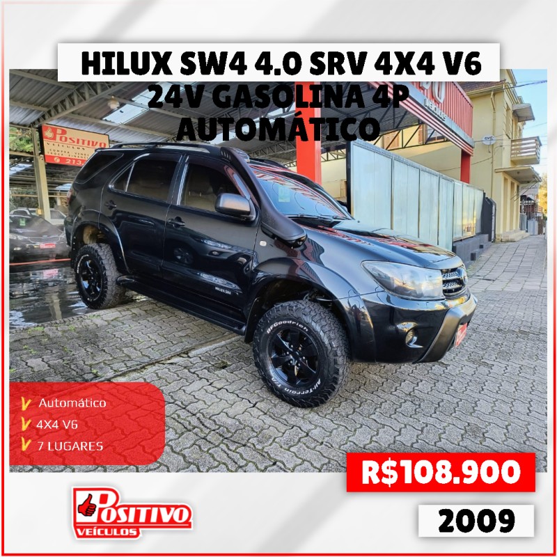 hilux sw4 4.0 srv 4x4 v6 24v gasolina 4p automatico 2009 caxias do sul