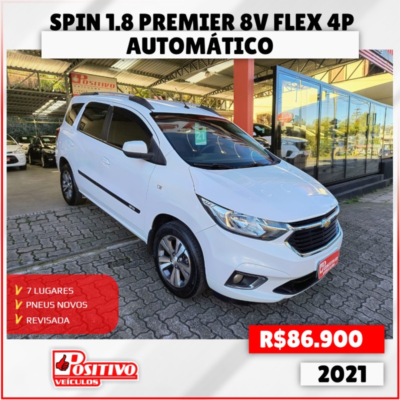 spin 1.8 premier 8v flex 4p automatico 2021 caxias do sul