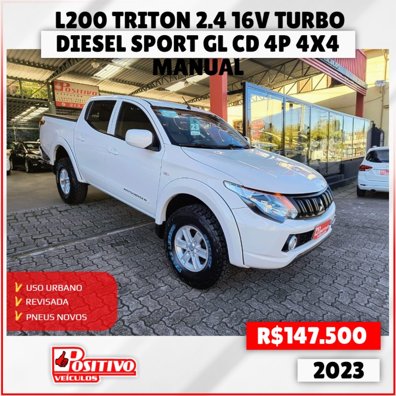 l200 triton 2.4 16v turbo diesel sport gls cd 4p 4x4 manual 2023 caxias do sul