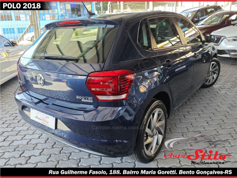 POLO 1.0	200 TSI HIGHLINE AUTOMÁTICO  - 2018 - BENTO GONçALVES