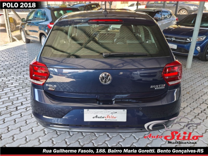 POLO 1.0	200 TSI HIGHLINE AUTOMÁTICO  - 2018 - BENTO GONçALVES