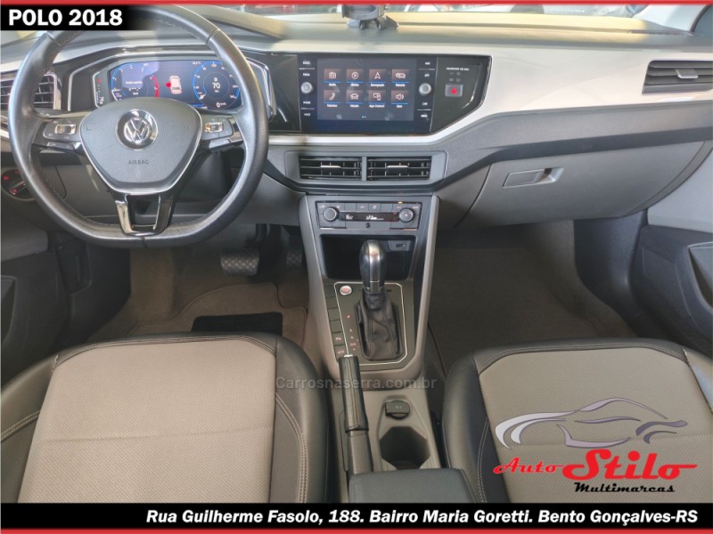 POLO 1.0	200 TSI HIGHLINE AUTOMÁTICO  - 2018 - BENTO GONçALVES