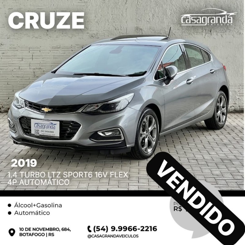 CRUZE 1.4 TURBO LTZ SPORT6 16V FLEX 4P AUTOMÁTICO