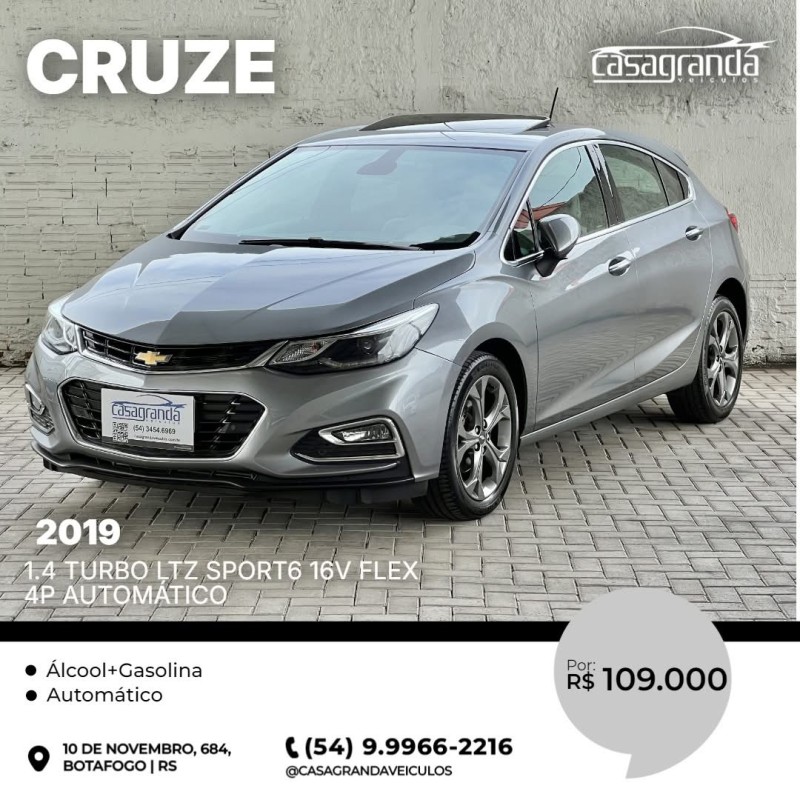 CRUZE 1.4 TURBO LTZ SPORT6 16V FLEX 4P AUTOMÁTICO