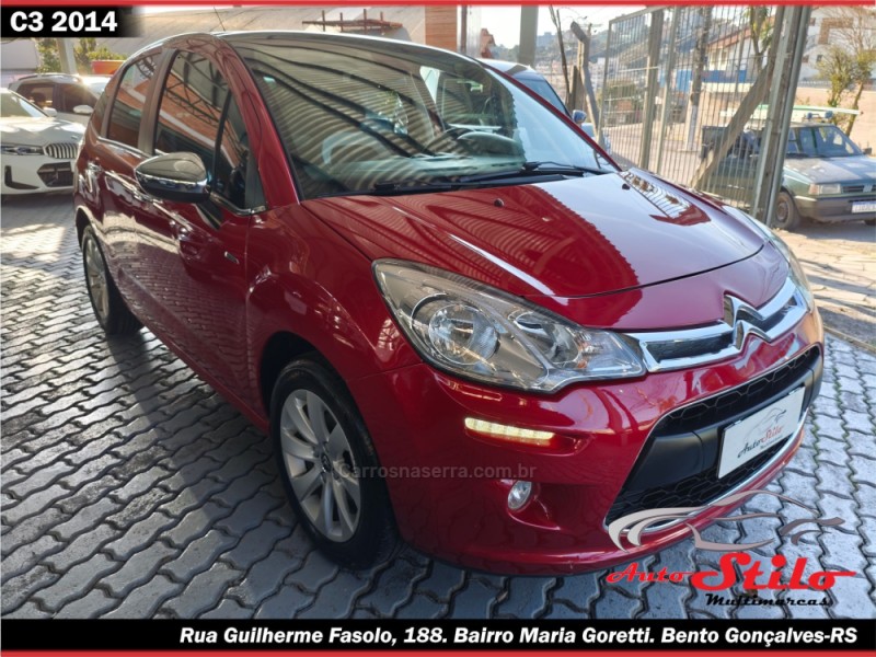 C3 1.6 EXCLUSIVE 16V FLEX 4P MANUAL - 2014 - BENTO GONçALVES