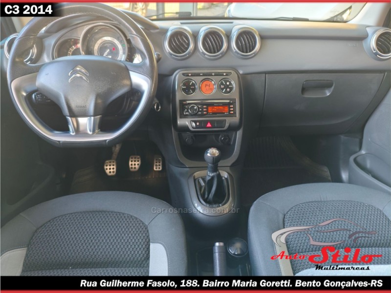 C3 1.6 EXCLUSIVE 16V FLEX 4P MANUAL - 2014 - BENTO GONçALVES