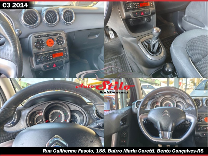 C3 1.6 EXCLUSIVE 16V FLEX 4P MANUAL - 2014 - BENTO GONçALVES