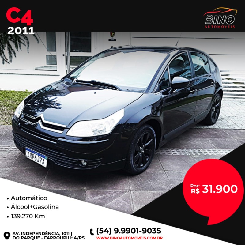 c4 2.0 glx 16v flex 4p automatico 2011 farroupilha