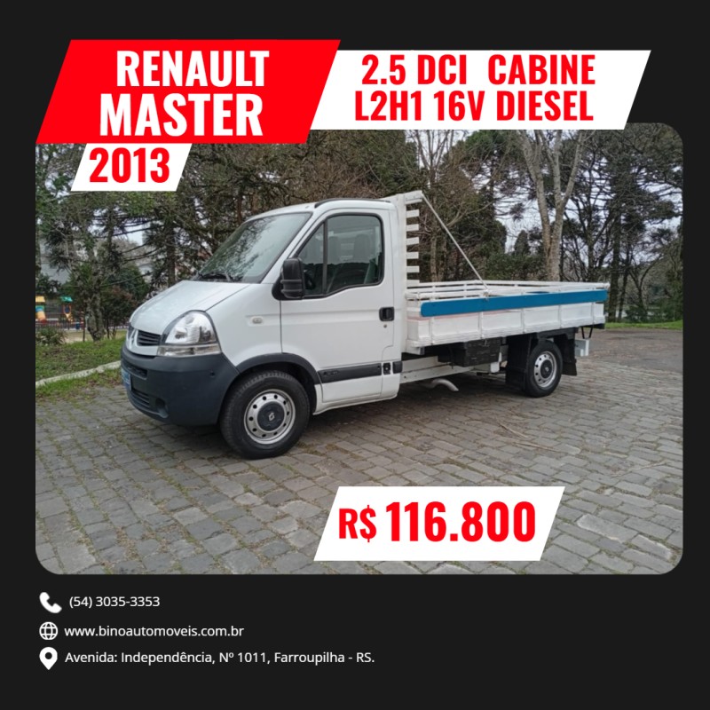 MASTER 2.5 DCI CHASSI CABINE L2H1 16V DIESEL 2P MANUAL