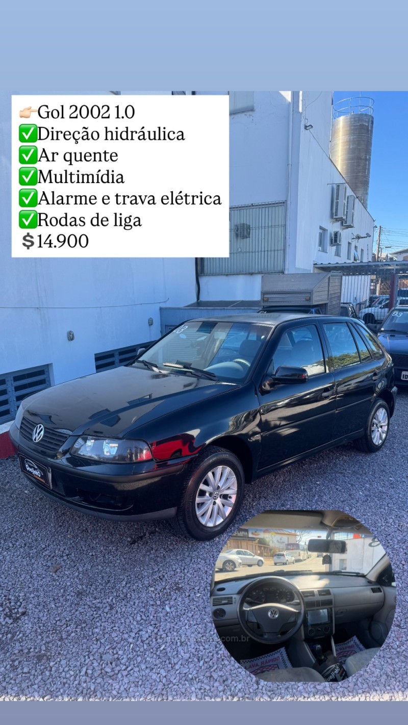 GOL 1.0 MI PLUS 16V GASOLINA 4P MANUAL - 2002 - CAXIAS DO SUL