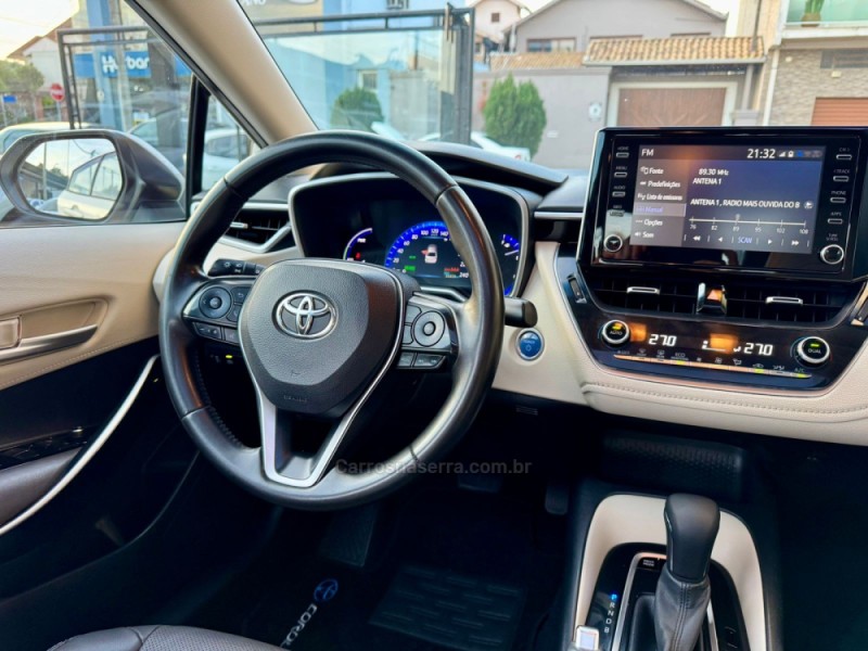 COROLLA 1.8 ALTIS PREMIUM 16V HÍBRIDO 4P AUTOMÁTICO - 2020 - ESTâNCIA VELHA