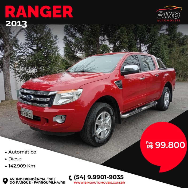 ranger 3.2 xlt 4x4 cd 20v diesel 4p automatico 2013 farroupilha