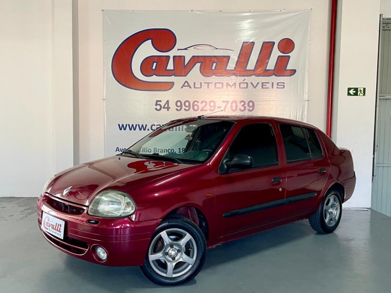 clio 1.0 rt sedan 16v gasolina 4p manual 2001 caxias do sul