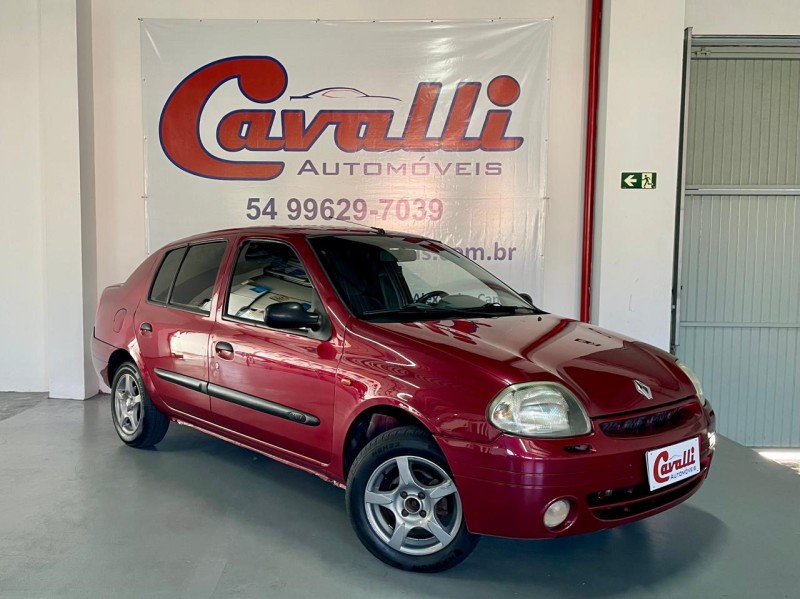 CLIO 1.0 RT SEDAN 16V GASOLINA 4P MANUAL - 2001 - CAXIAS DO SUL