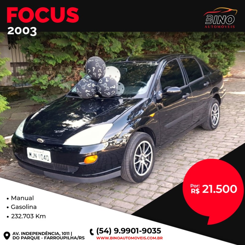 focus 2.0 fc 16v gasolina 4p manual 2003 farroupilha
