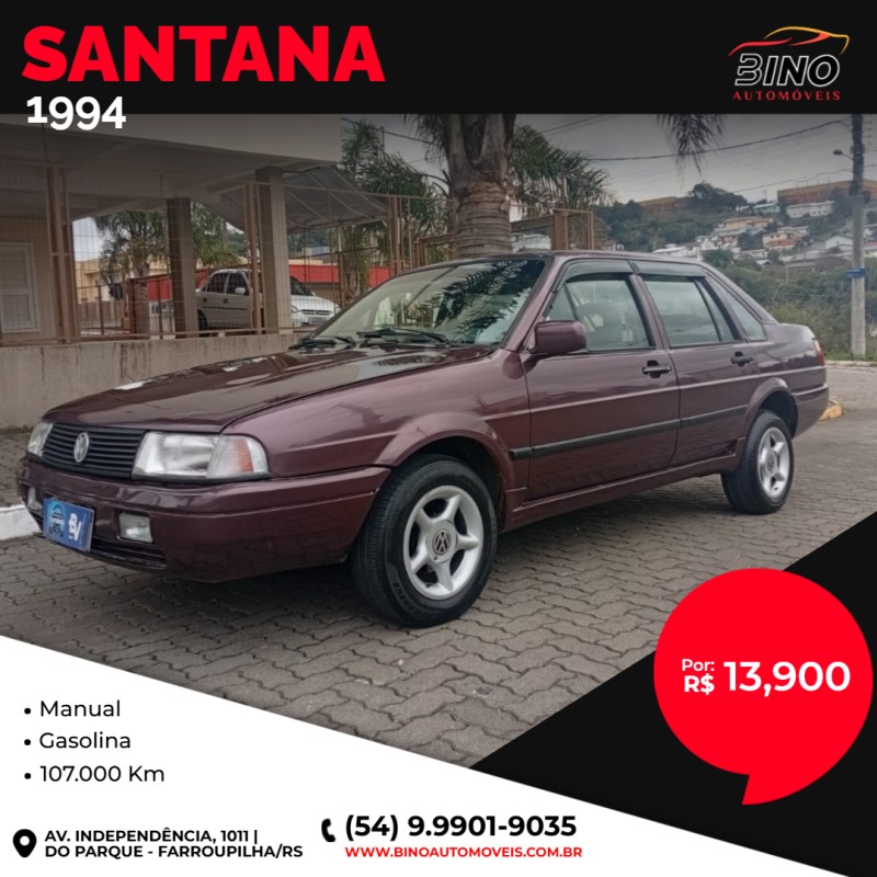santana 1.8 cl 8v gasolina 4p manual 1994 farroupilha