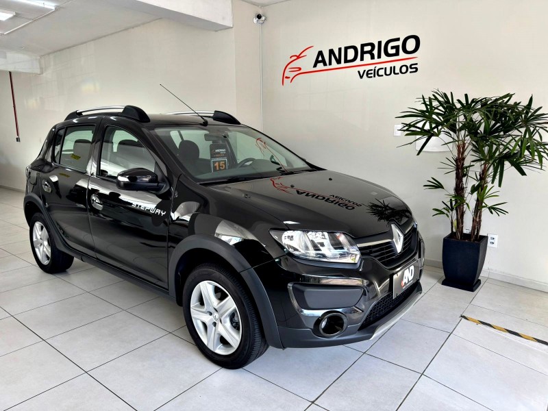 sandero 1.6 stepway 8v flex 4p manual 2015 caxias do sul