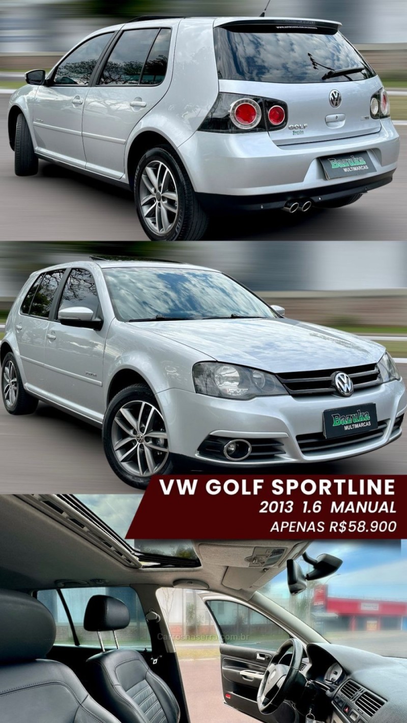 GOLF 1.6 MI SPORTLINE LIMITED EDITION 8V FLEX 4P MANUAL - 2013 - NOVO HAMBURGO