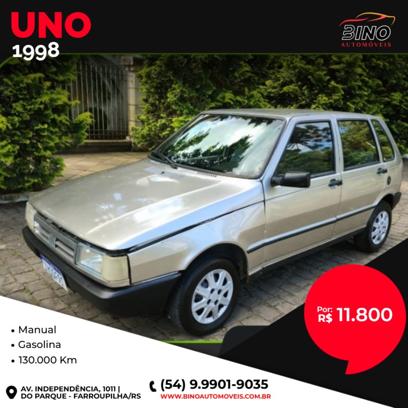 UNO 1.0 MILLE ELETRONIC 8V GASOLINA 4P MANUAL