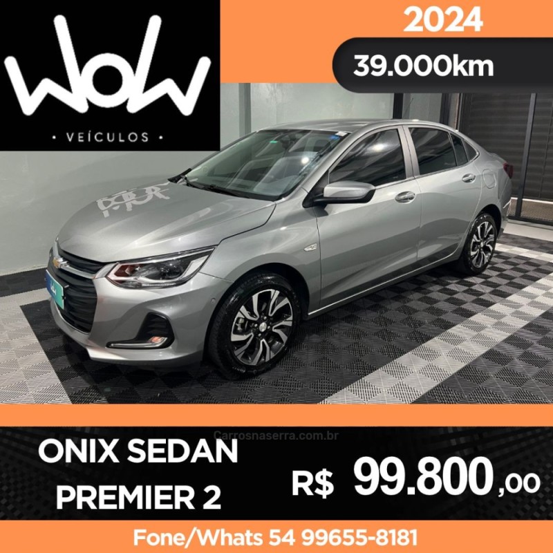 onix 1.0 premier ii plus 12v turbo flex 4p automatico 2024 bento goncalves