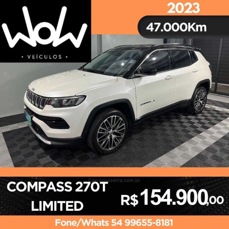 compass 1.3 limited t270 16v turbo flex 4p automatico 2023 bento goncalves