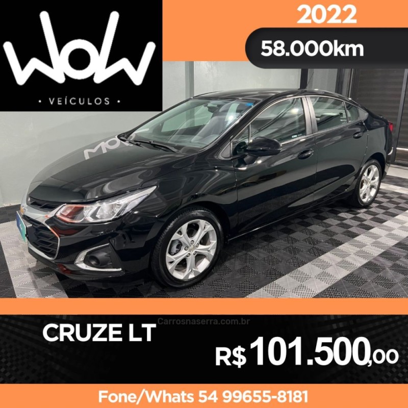 cruze 1.4 turbo lt 16v flex 4p automatico 2022 bento goncalves