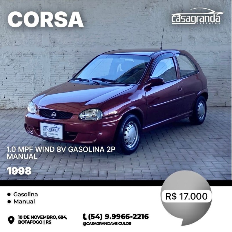 CORSA 1.0 EFI WIND 8V GASOLINA 2P MANUAL