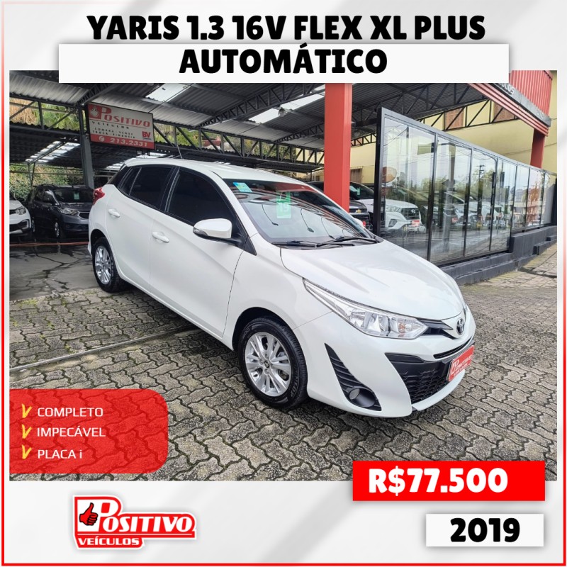 yaris 1.3 16v flex xl plus tech multidrive17 2019 caxias do sul
