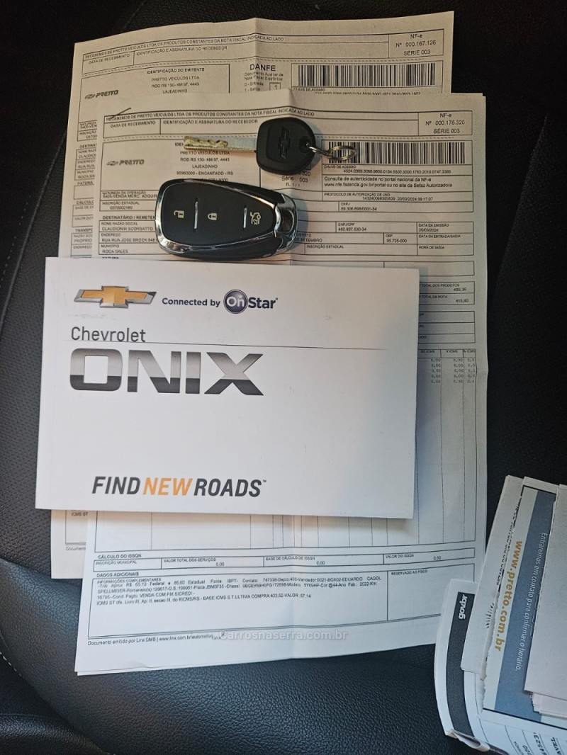 ONIX 1.0	PREMIER PLUS 12V TURBO FLEX 4P AUTOMÁTICO - 2023 - LAJEADO