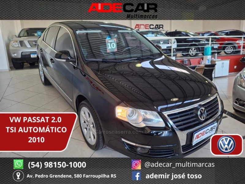 passat 2.0 fsi comfortline 16v turbo gasolina 4p tiptronic 2010 farroupilha