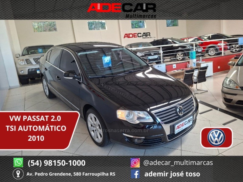 passat 2.0 fsi comfortline 16v turbo gasolina 4p tiptronic 2010 farroupilha