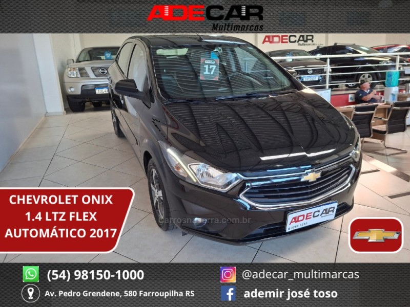 onix 1.4 mpfi ltz 8v flex 4p automatico 2017 farroupilha