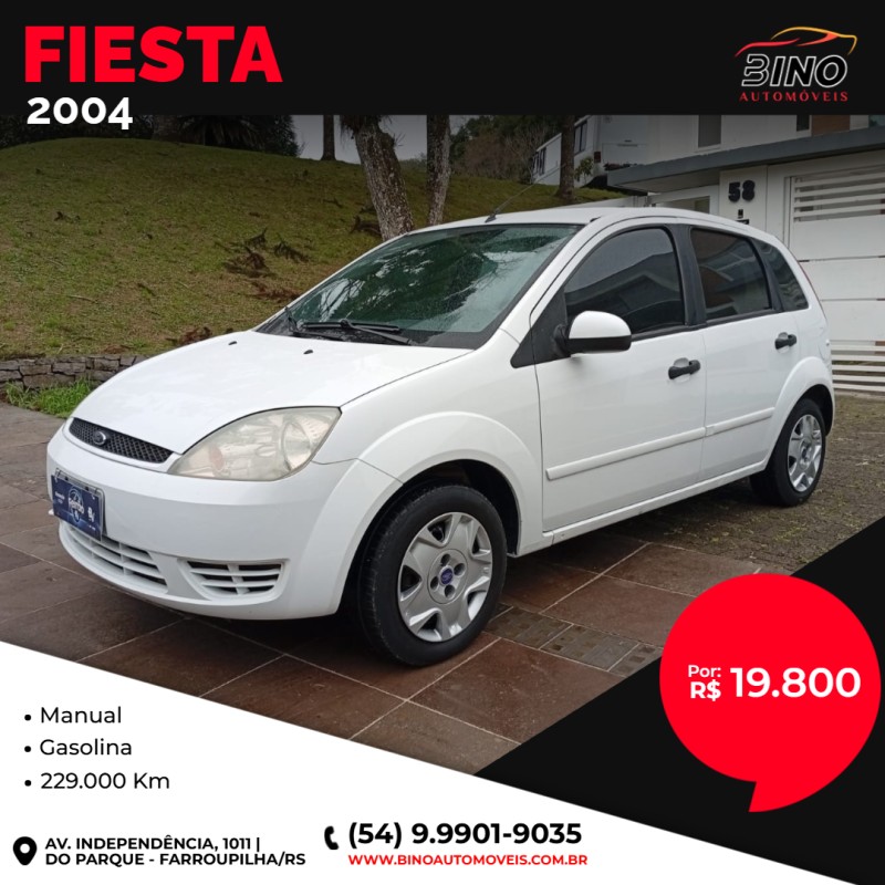 fiesta 1.0 edge 8v gasolina 4p manual 2004 farroupilha