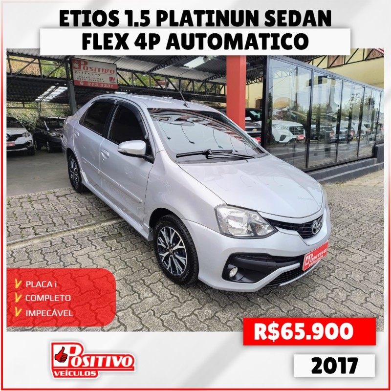 etios 1.5 platinum sedan 16v flex 4p automatico 2017 caxias do sul