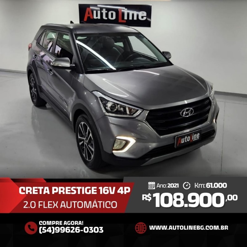 CRETA 2.0 16V FLEX PRESTIGE AUTOMÁTICO - 2021 - BENTO GONçALVES