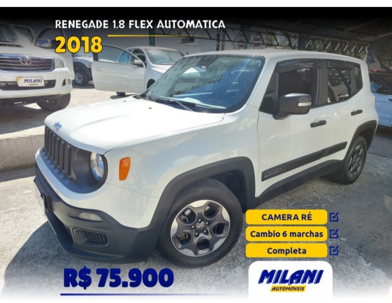 renegade 1.8 16v flex 4p automatico 2018 bento goncalves