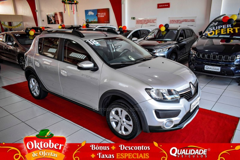sandero 1.6 stepway easy r 16v flex 4p automatico 2018 santa cruz do sul