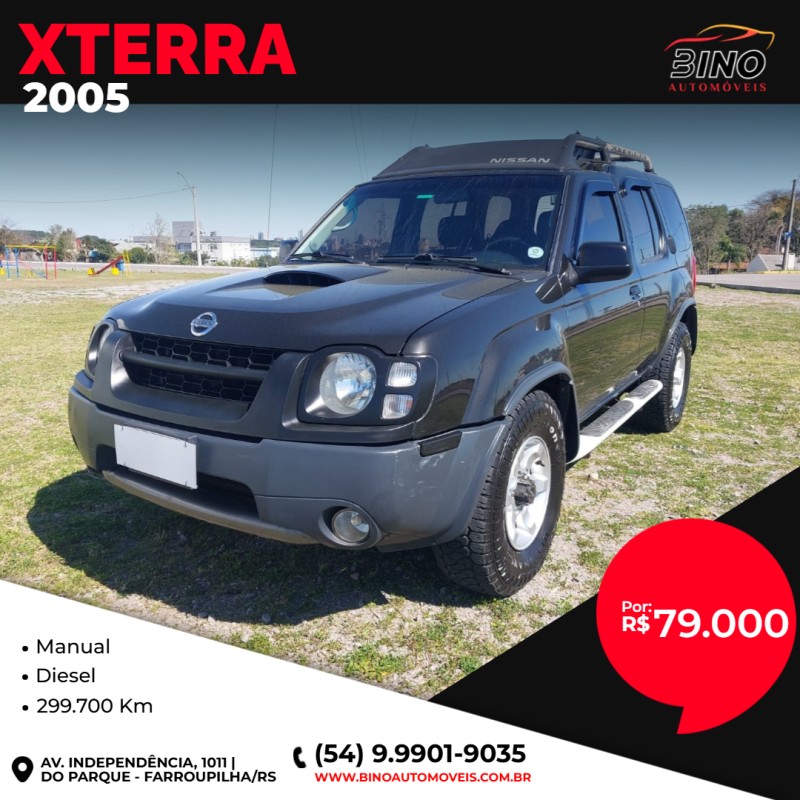 xterra 2.8 se 4x4 8v turbo intercooler diesel 4p manual 2005 farroupilha