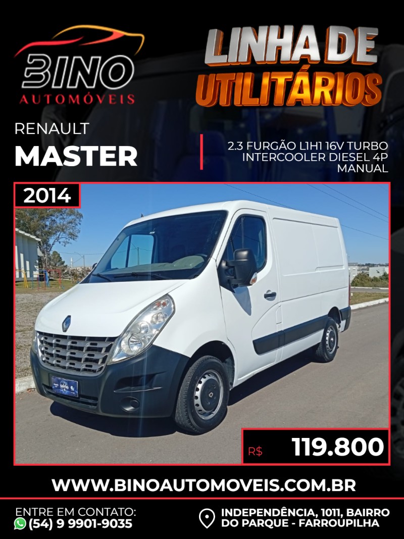 MASTER 2.3 FURGÃO L1H1 16V TURBO INTERCOOLER DIESEL 4P MANUAL
