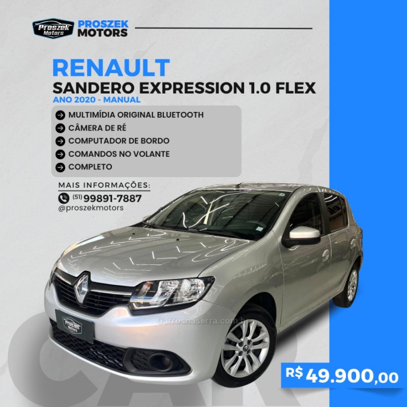 sandero 1.0 expression 12v flex 4p manual 2020 canoas