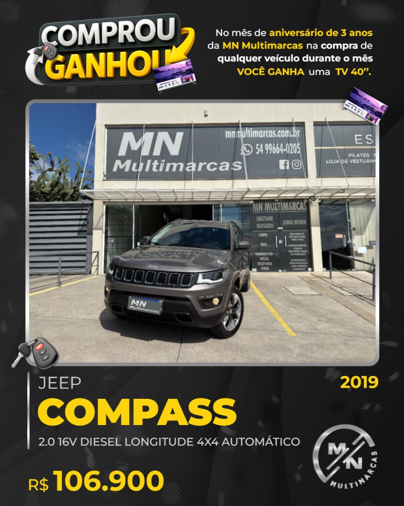 COMPASS 2.0 16V DIESEL LONGITUDE 4X4 AUTOMÁTICO