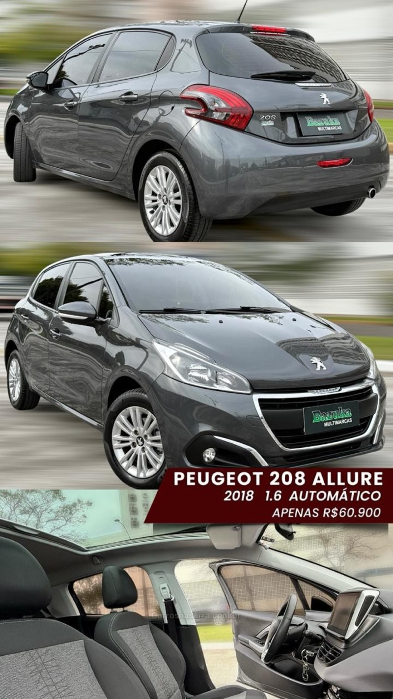 208 1.6 ALLURE 16V FLEX 4P AUTOMÁTICO - 2018 - NOVO HAMBURGO
