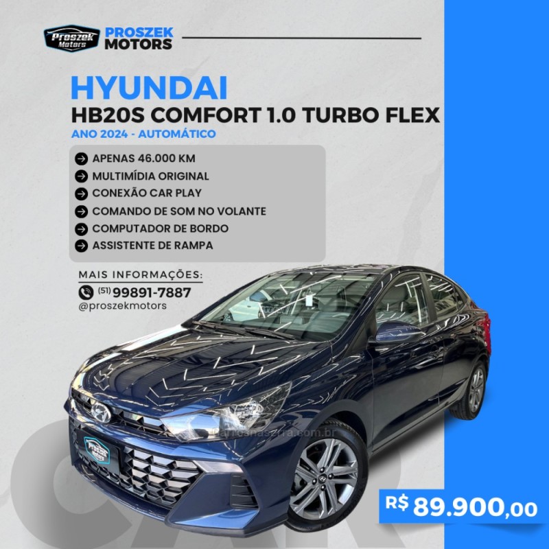 HB20S 1.0 TGDI COMFORT 12V FLEX 4P AUTOMÁTICO