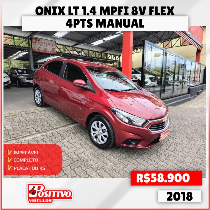 ONIX 1.4 MPFI LT 8V FLEX 4P MANUAL - 2018 - CAXIAS DO SUL